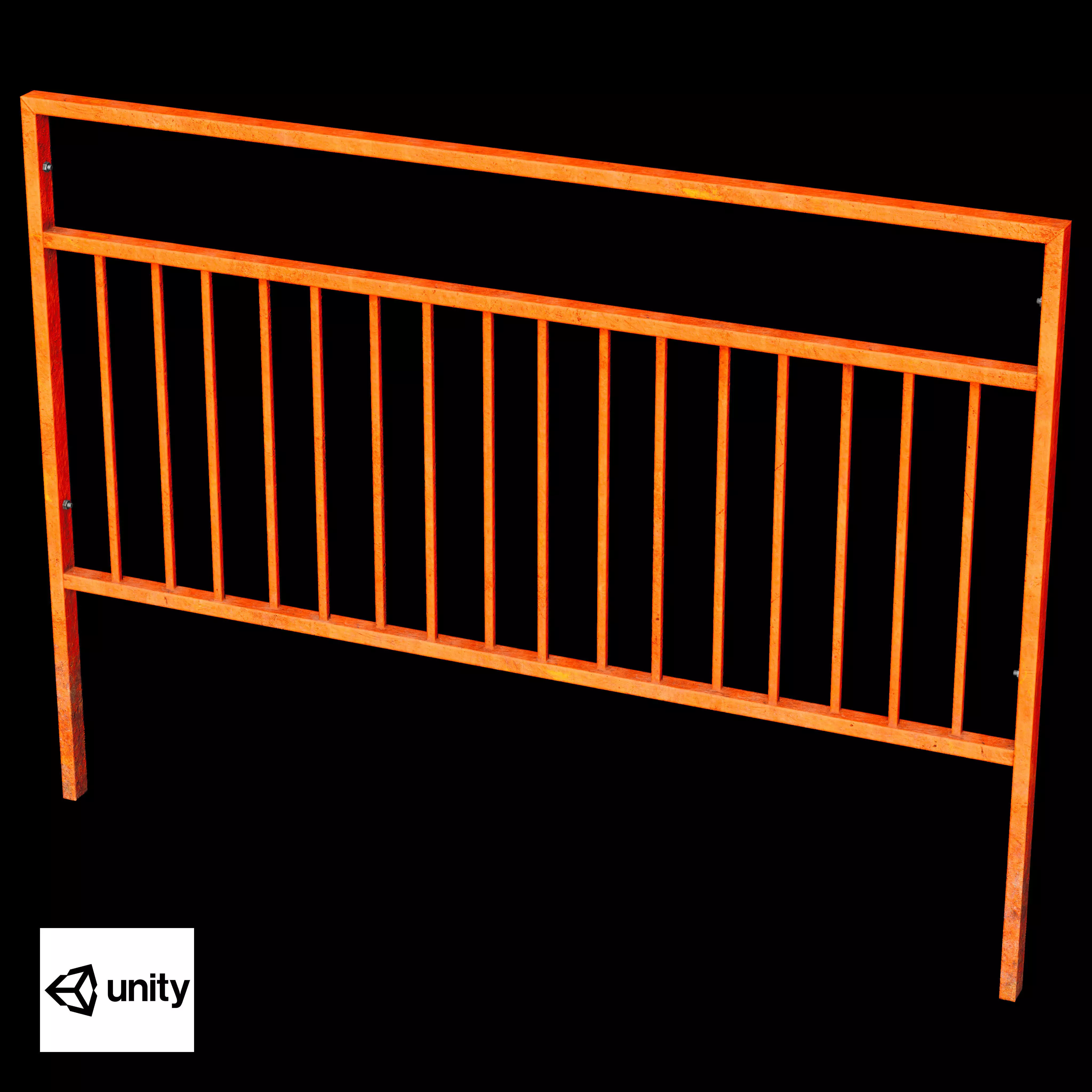 Guardrail B Low-poly 3D model_14