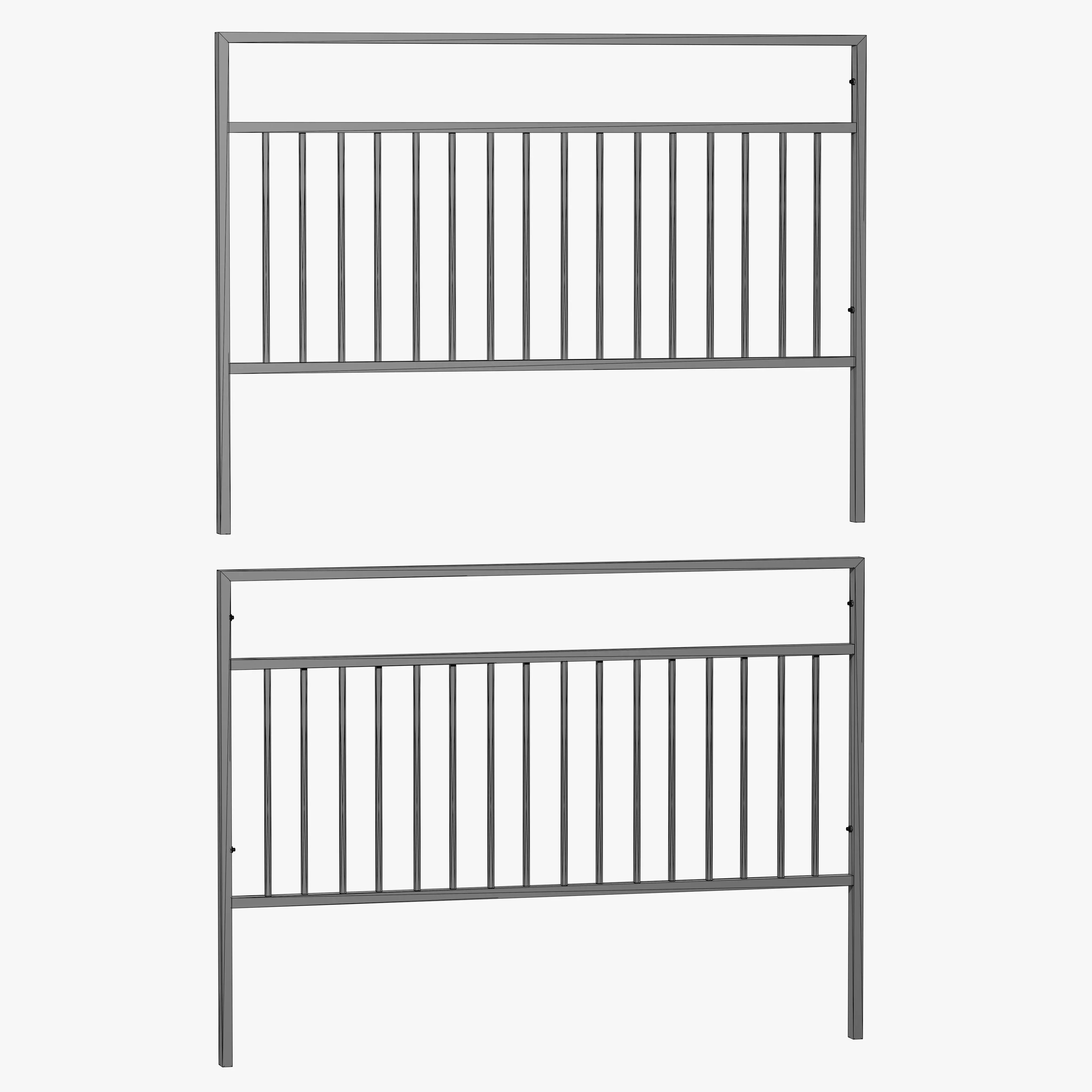 Guardrail B Low-poly 3D model_11