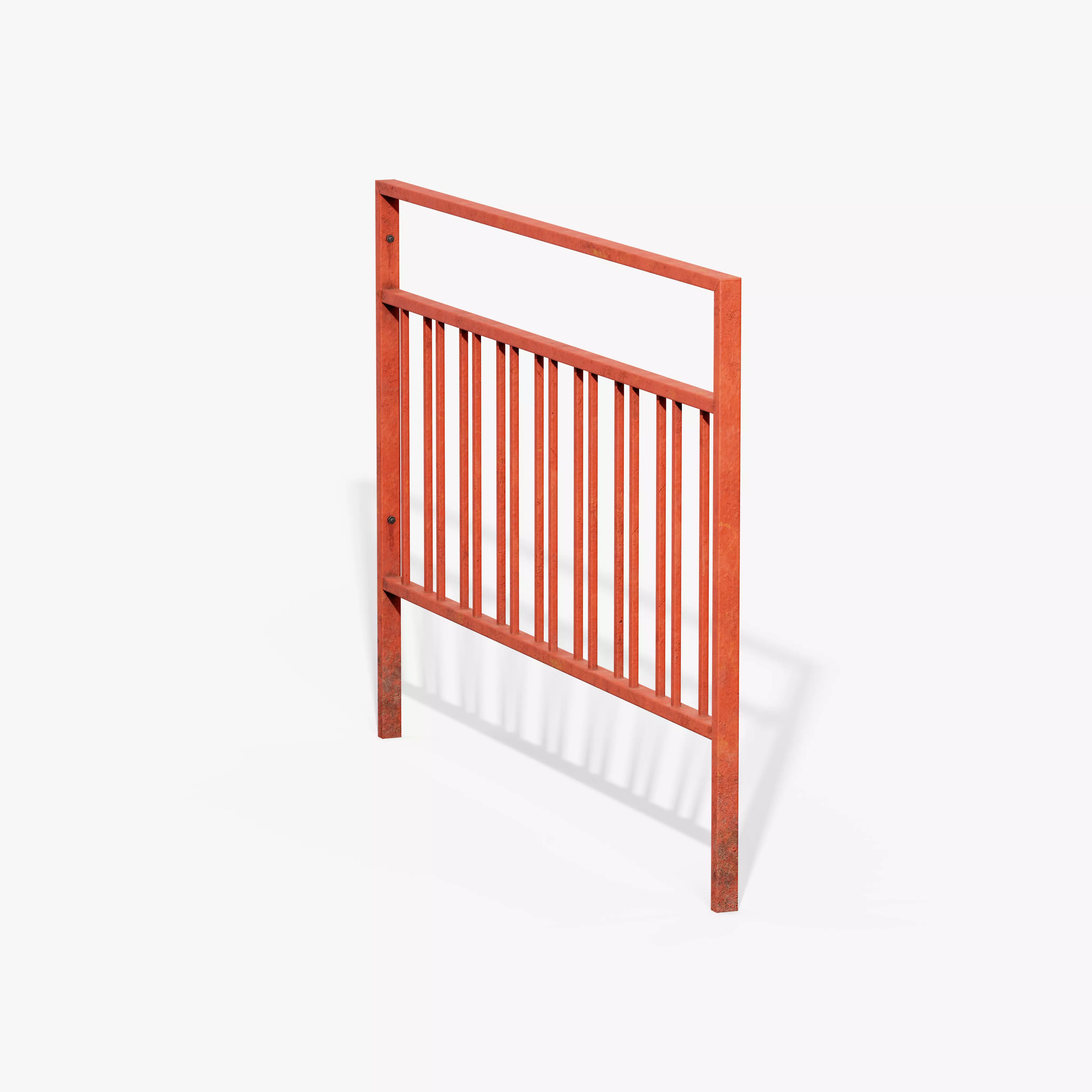 Guardrail B Low-poly 3D model_3