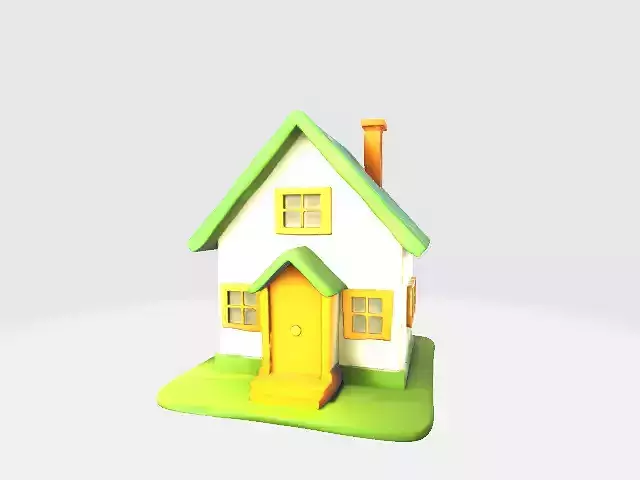 lowpoly house