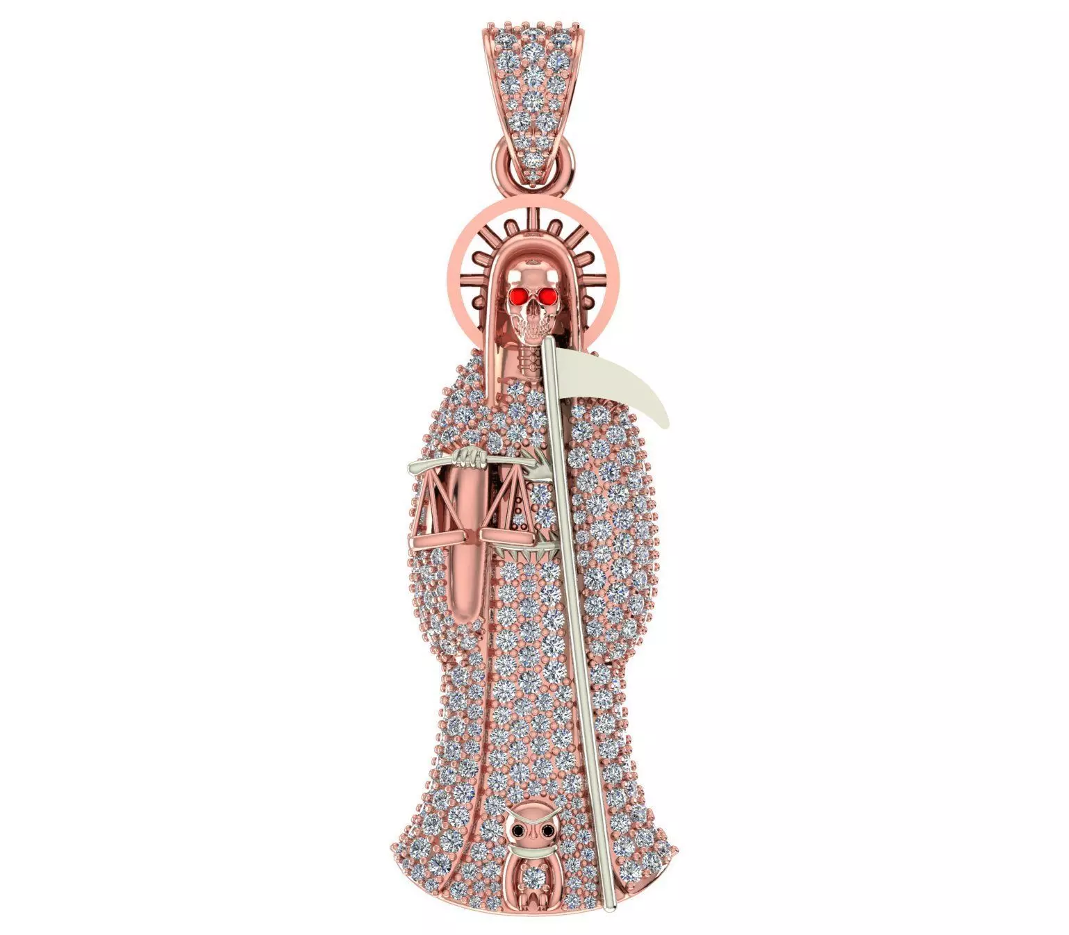 Santa Muerte 3D print model 3D print model