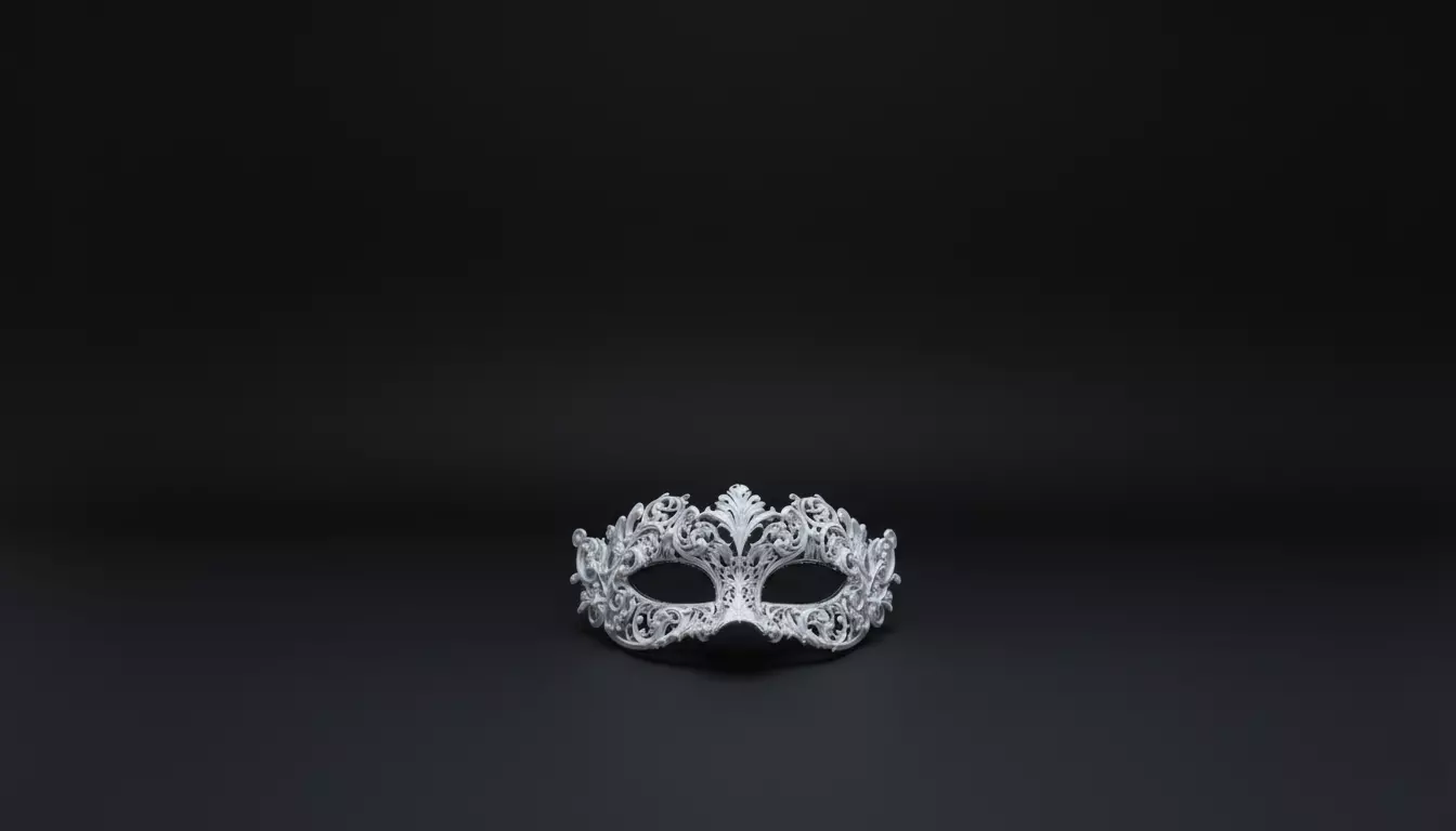 Ornate White Face Mask Masquerade Mask 3D Printable Cosplay Mask 3D print model_2