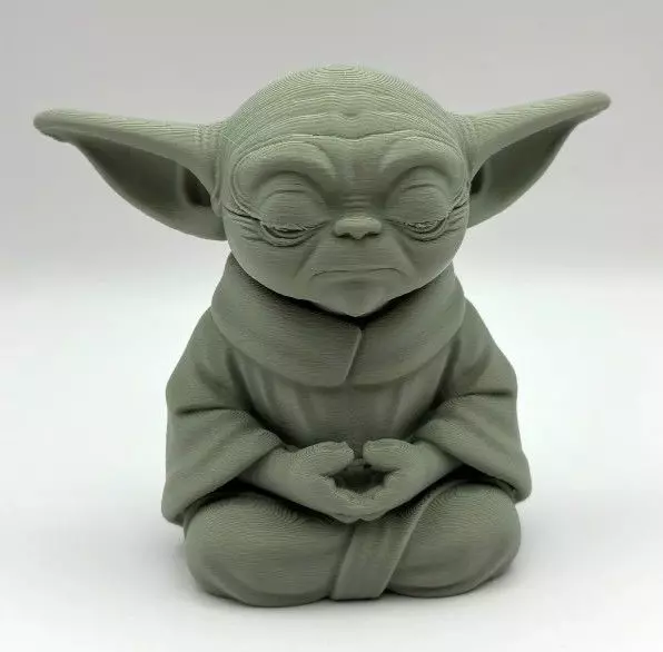 Zen Baby Yoda 3D print model_2