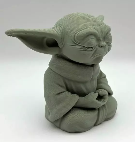Zen Baby Yoda 3D print model_3