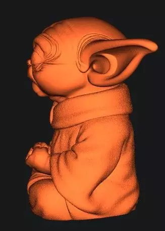 Zen Baby Yoda 3D print model_7