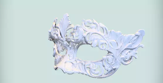 Venetian Full Face Mask Ornamental 3D Printable Three Pack 3D model_20