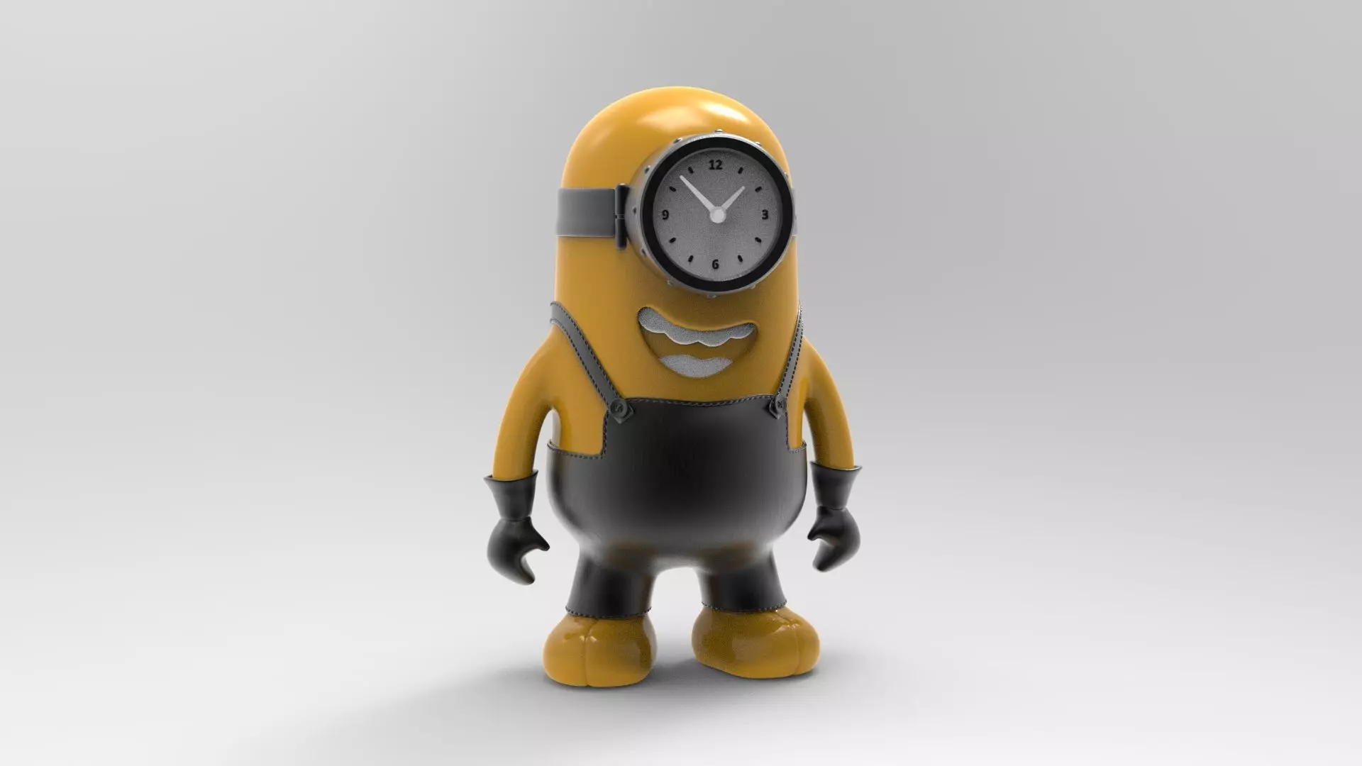 Minion clock 3D print model_1
