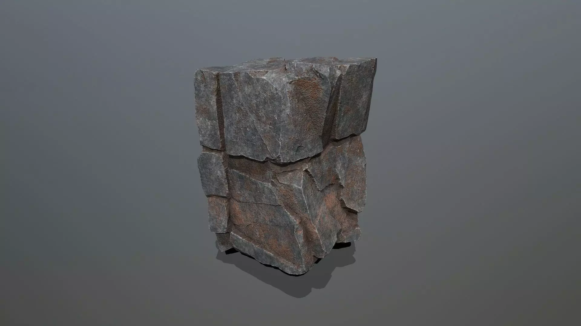 cliff rocks Low-poly 3D model_10