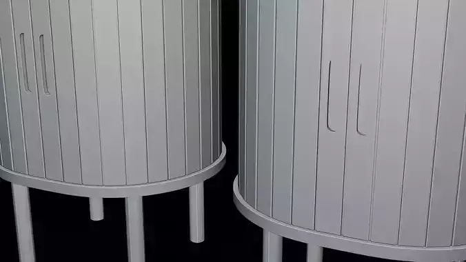 Bedside table 3D model 7