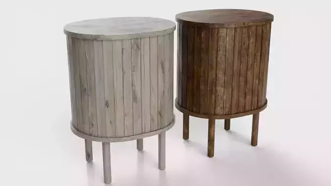 Bedside table 3D model 5