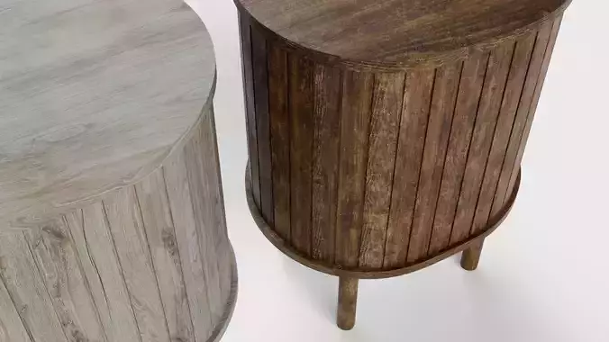 Bedside table 3D model 4