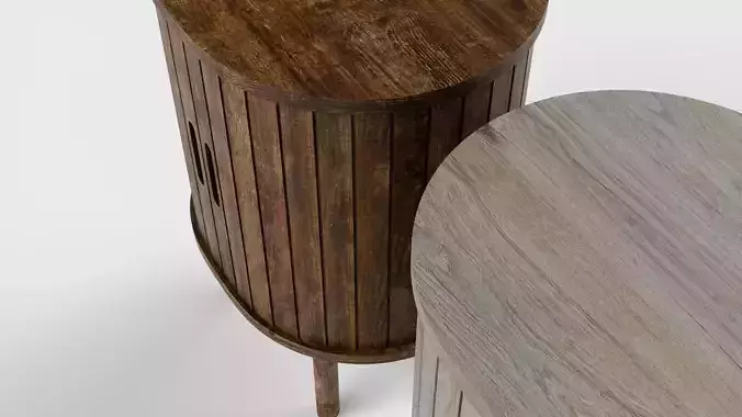 Bedside table 3D model 3