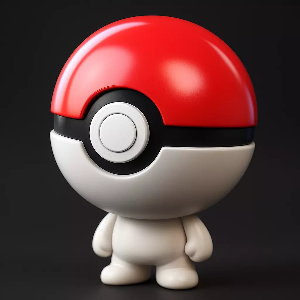 Pokeball Pokemon Man 3D print model_0