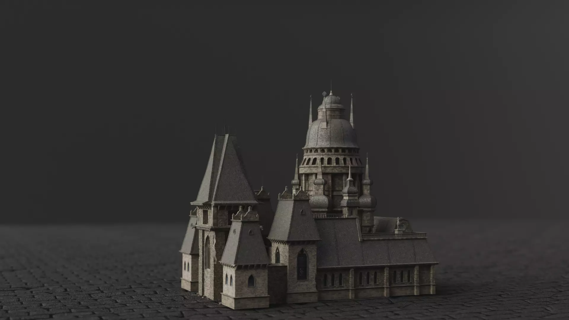 Dark Fantasy House LG B 3D model_0
