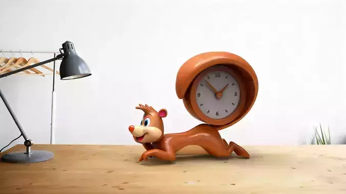Skunk Desk Clock
