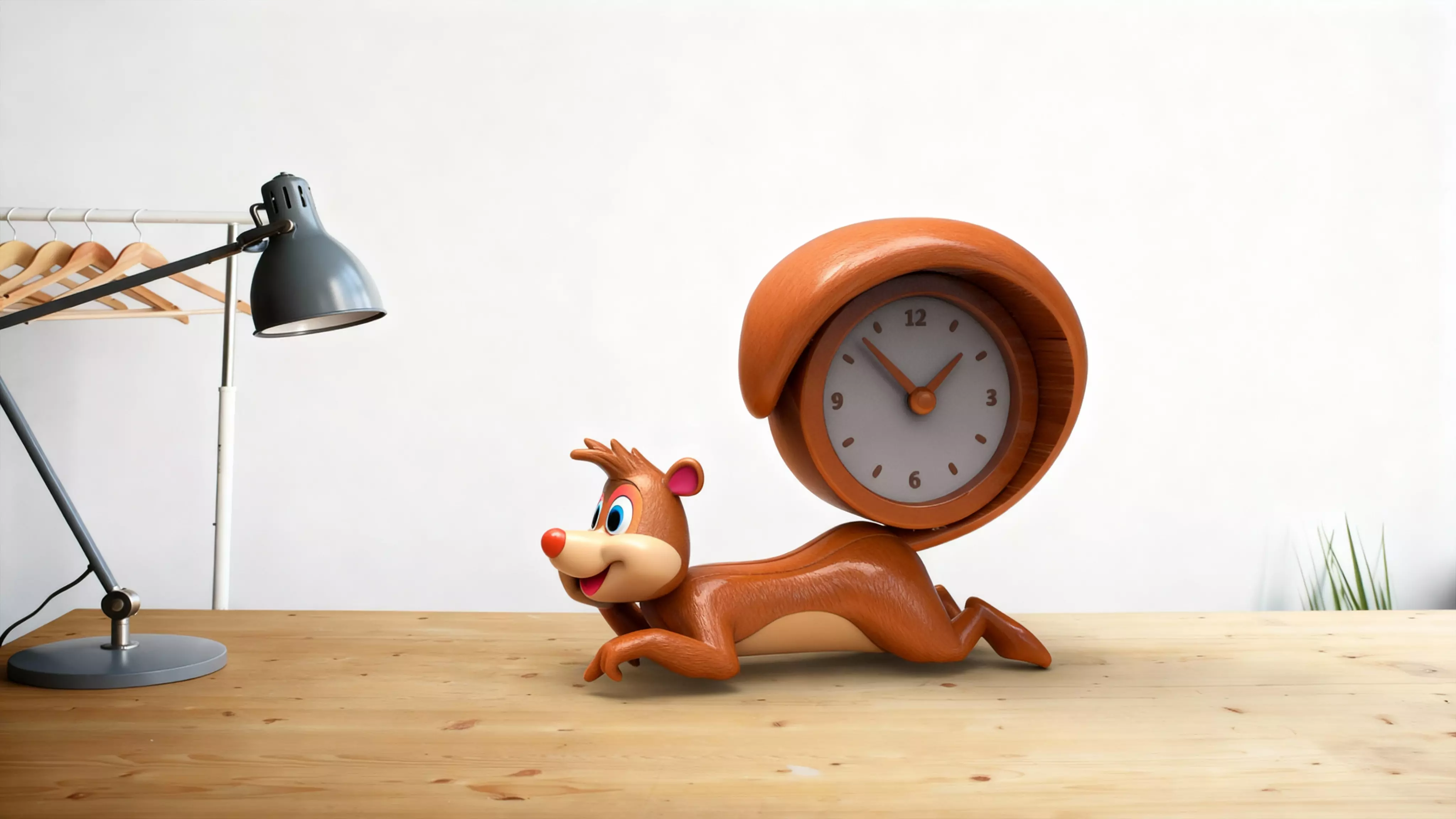 Skunk Desk Clock 3D print model