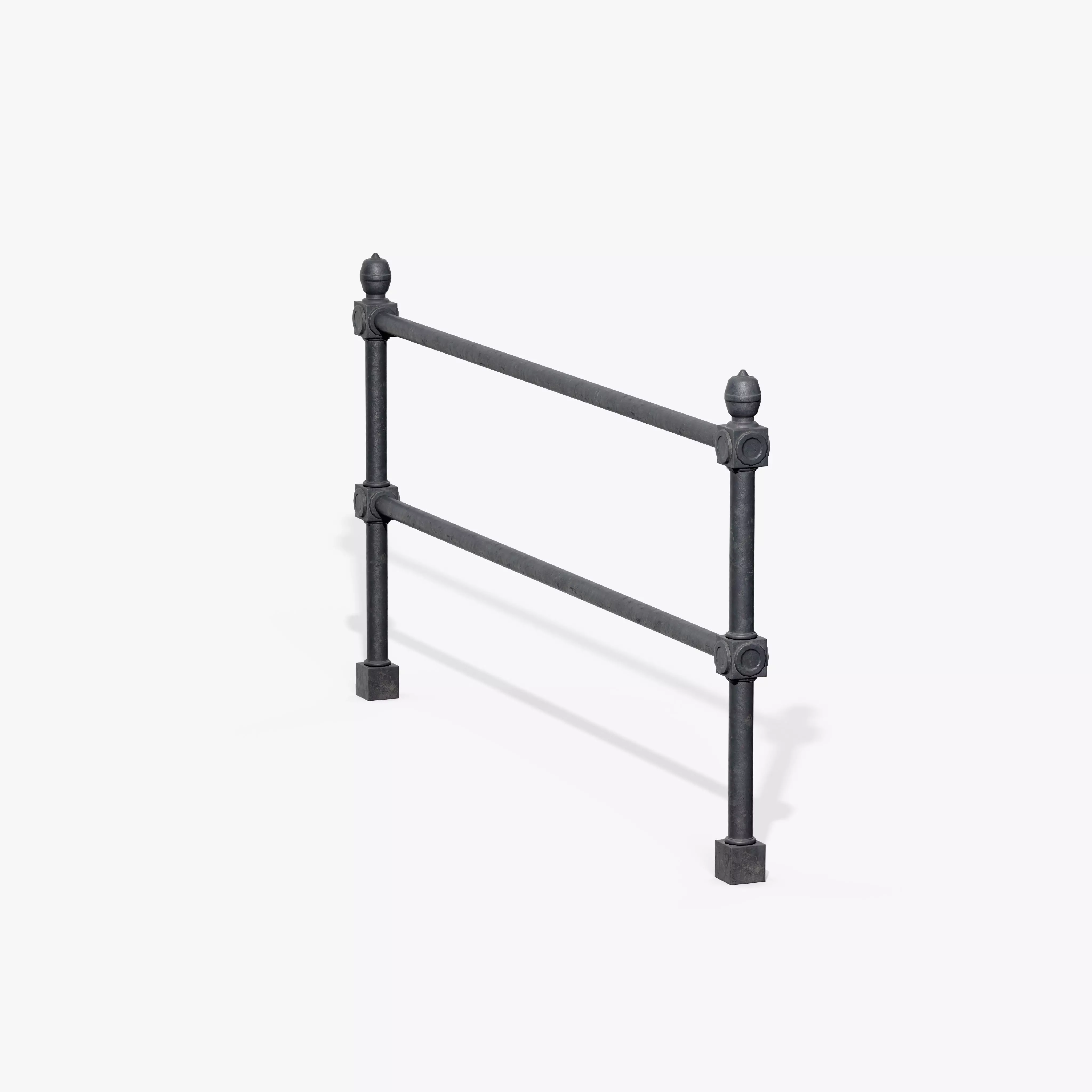 Guardrail C Low-poly 3D model_3