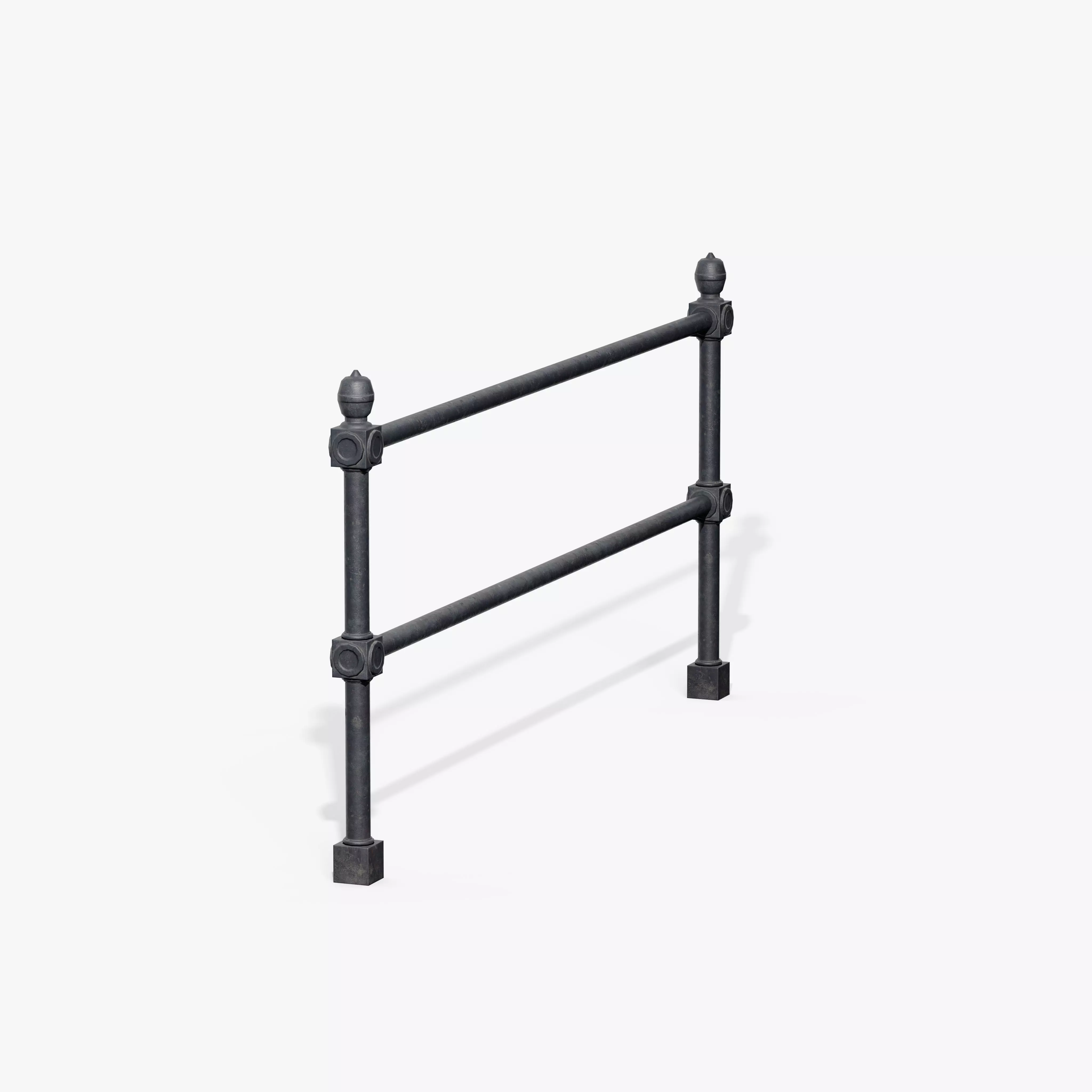 Guardrail C Low-poly 3D model_2