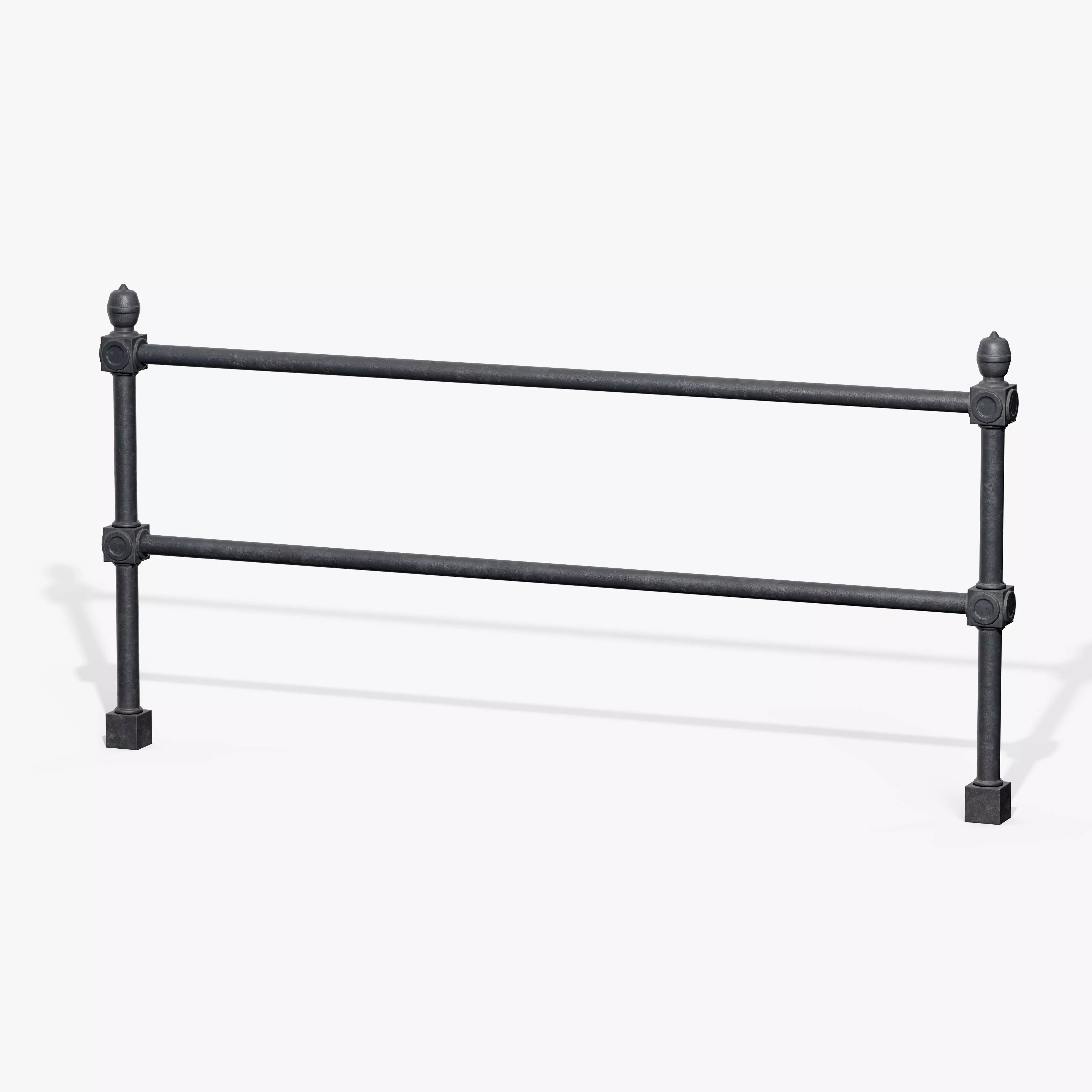 Guardrail C Low-poly 3D model_4