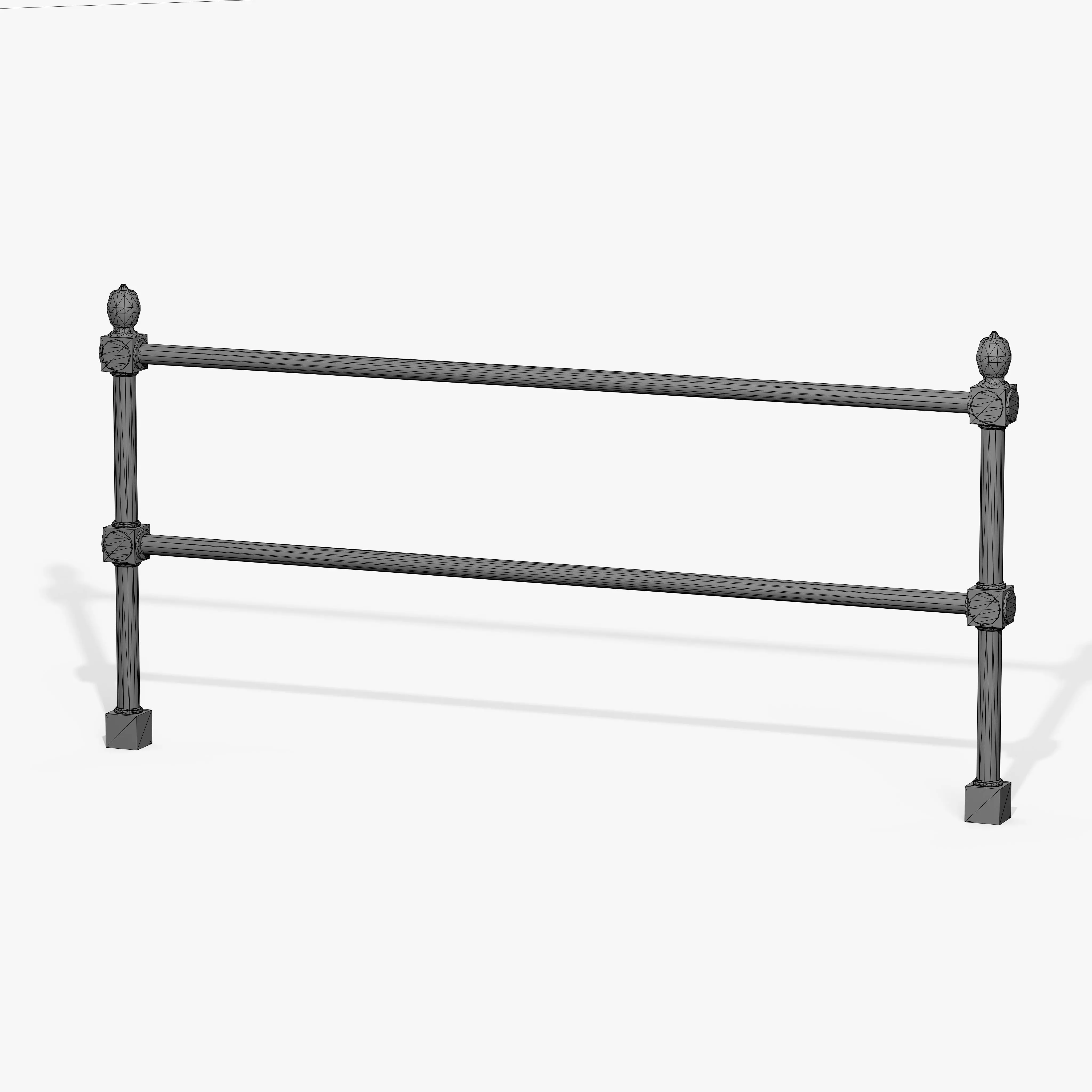 Guardrail C Low-poly 3D model_10