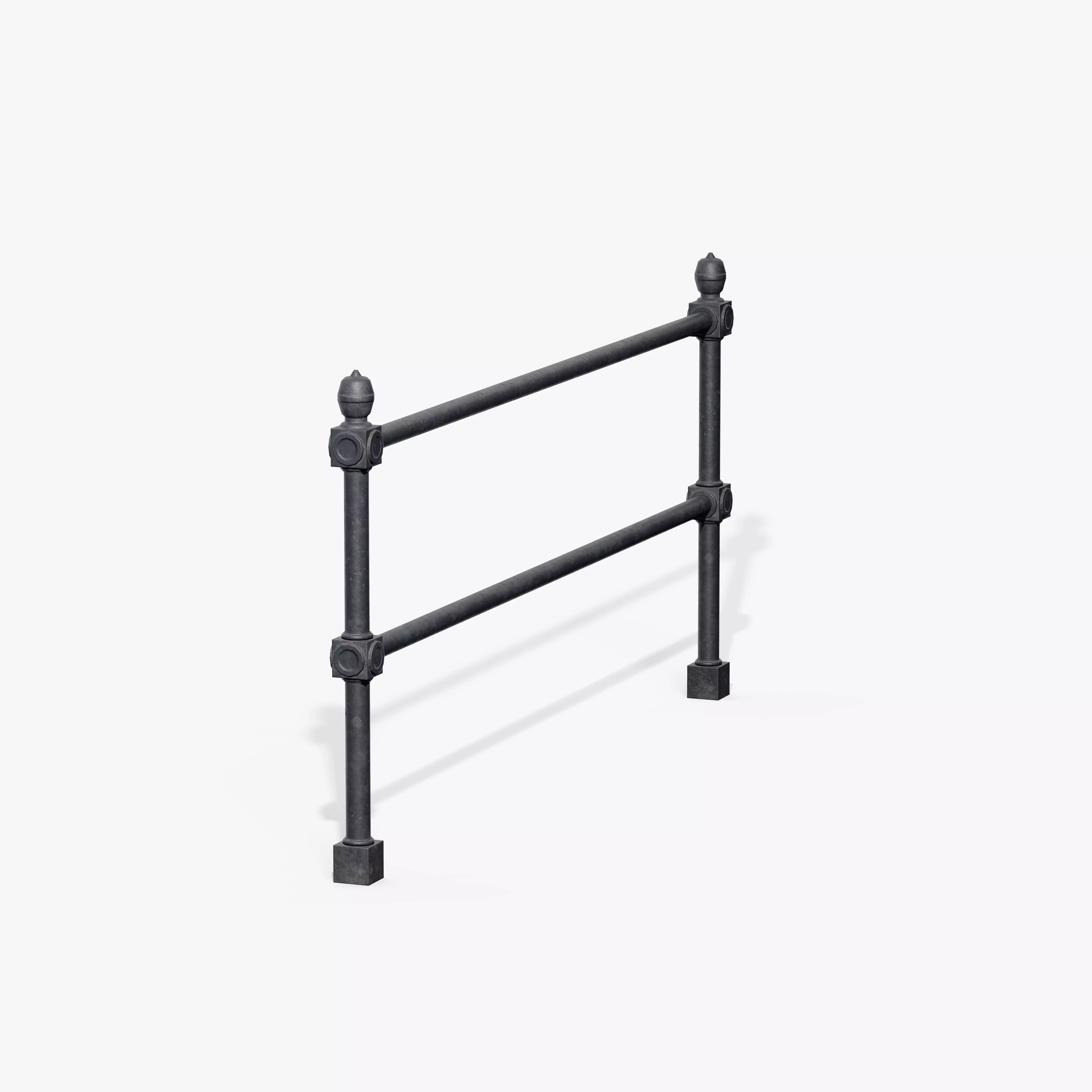 Guardrail C Low-poly 3D model_6