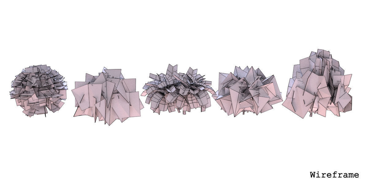 Garden Bush Low-poly 3D model_3