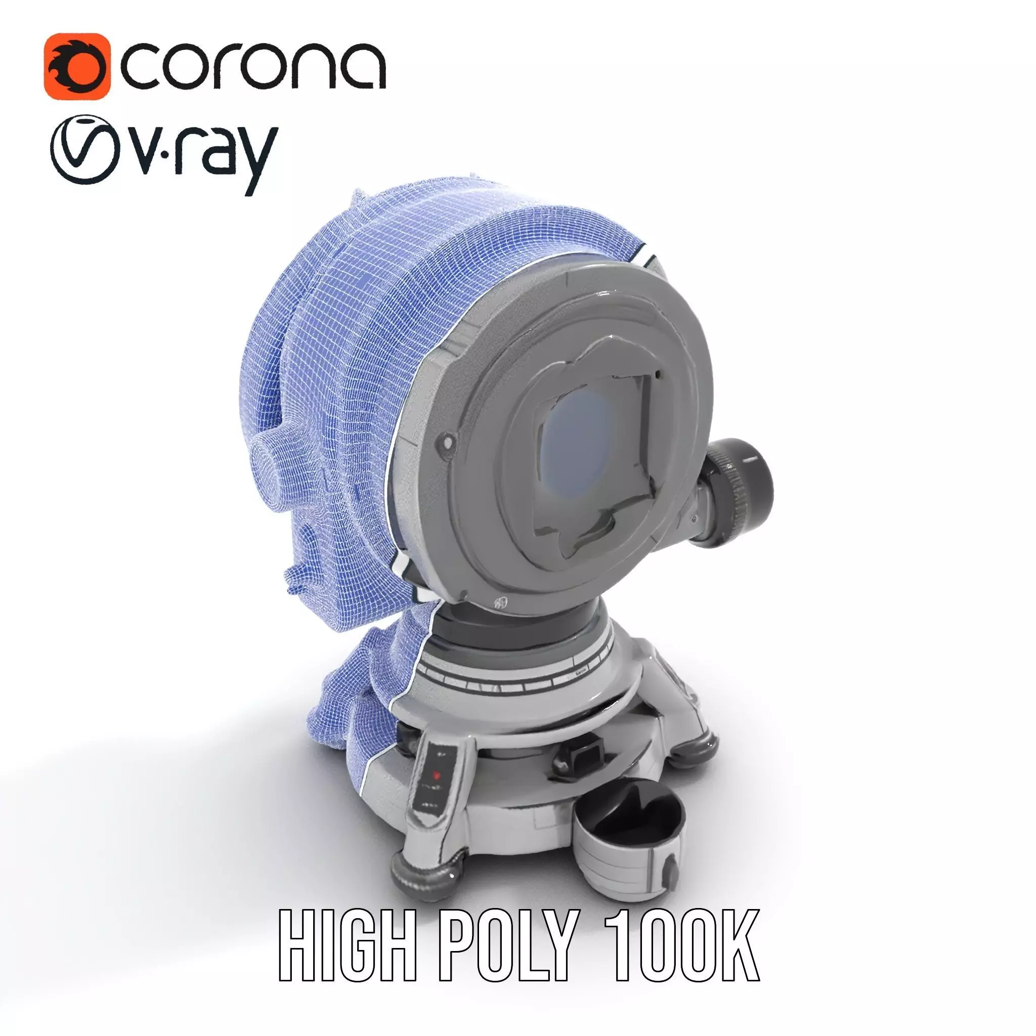 Sleek Telescope model pack Low-poly 3D model_27