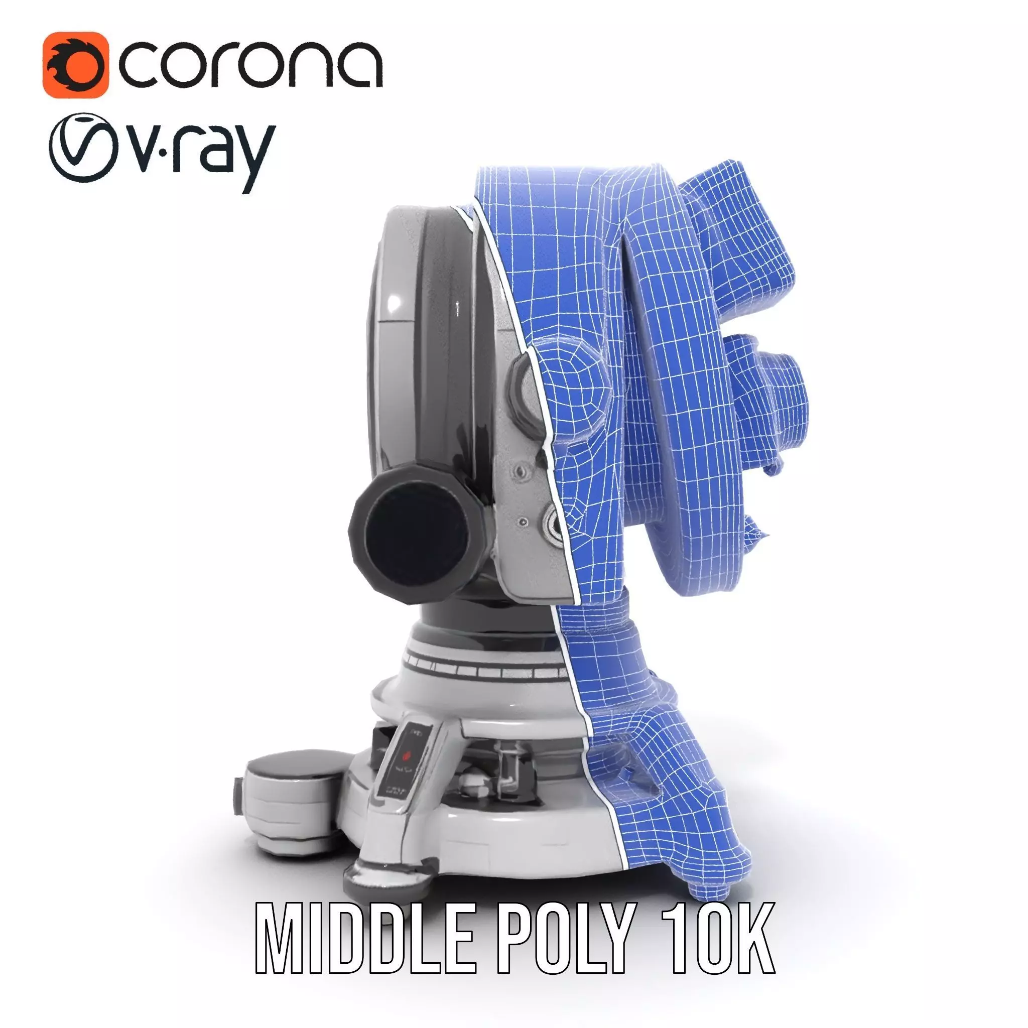 Sleek Telescope model pack Low-poly 3D model_28