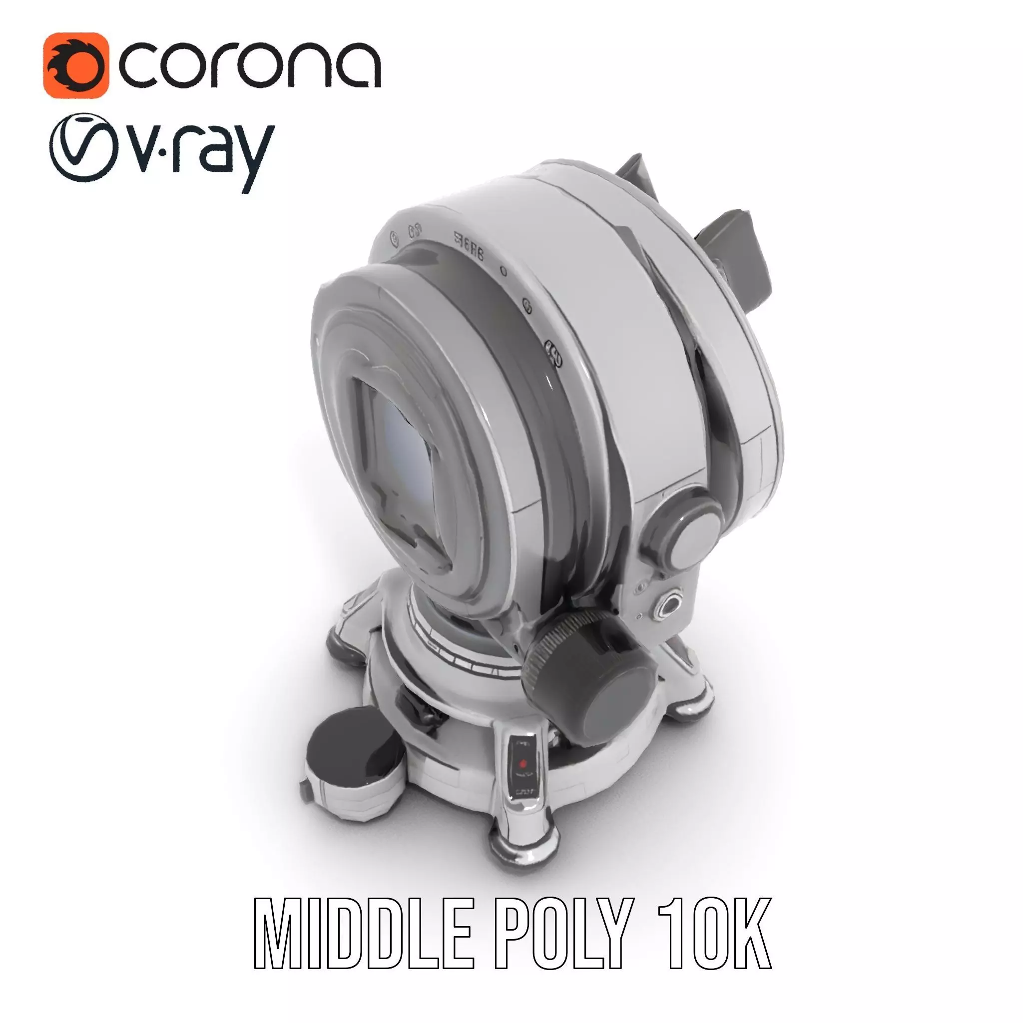 Sleek Telescope model pack Low-poly 3D model_14