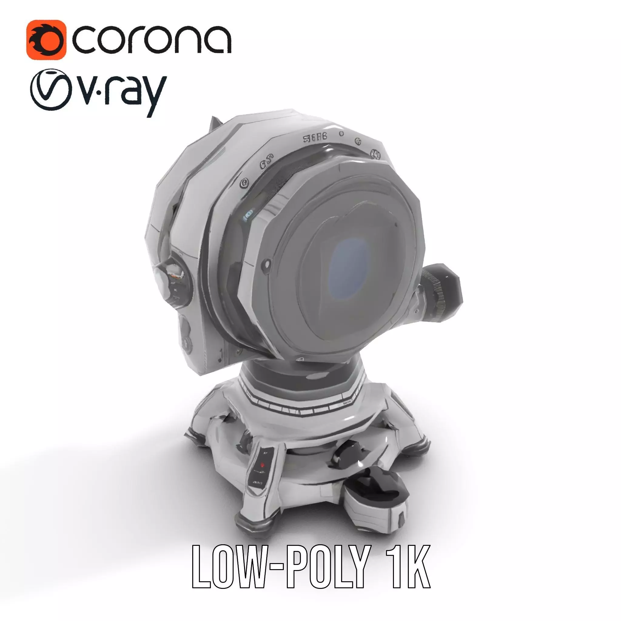 Sleek Telescope model pack Low-poly 3D model_18