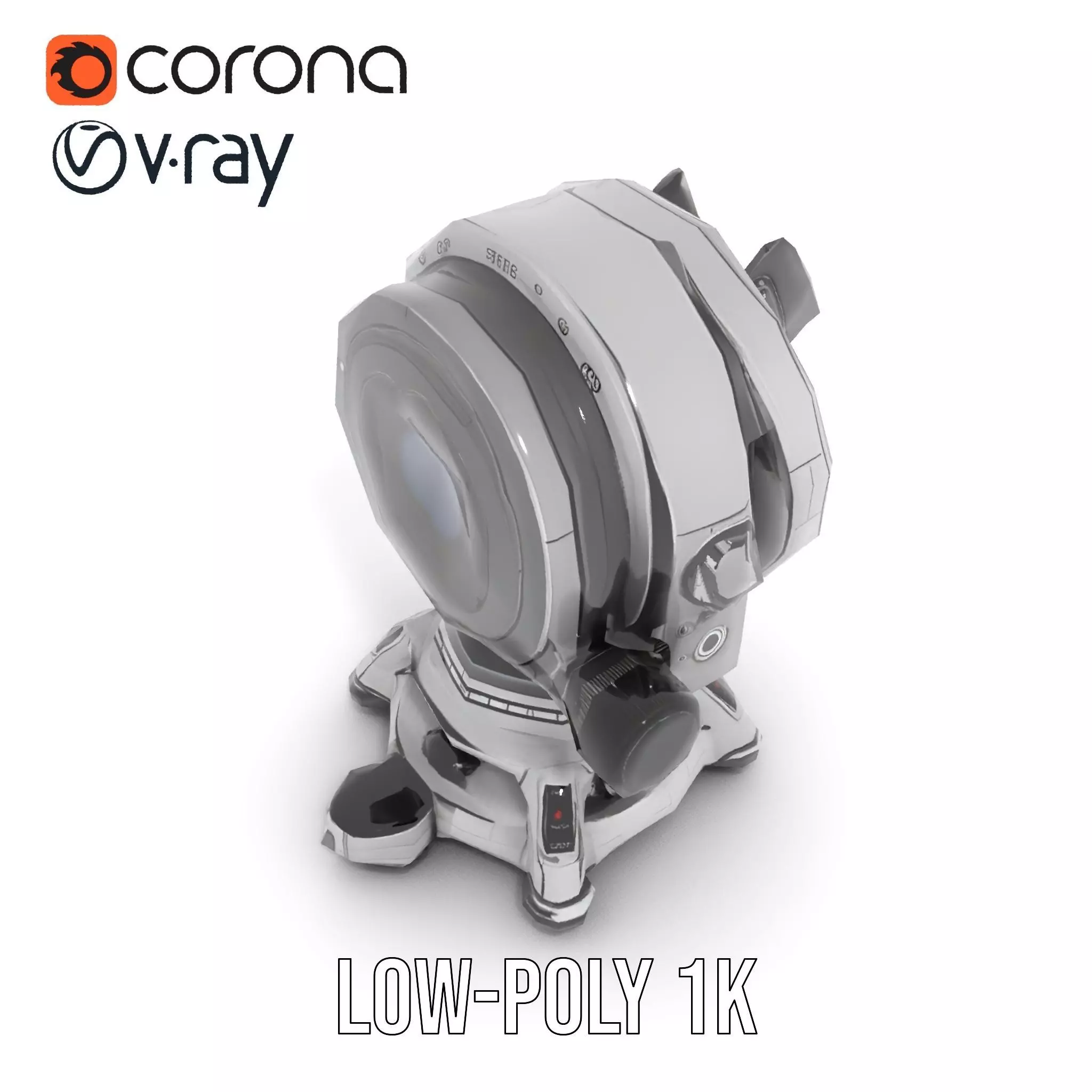 Sleek Telescope model pack Low-poly 3D model_15