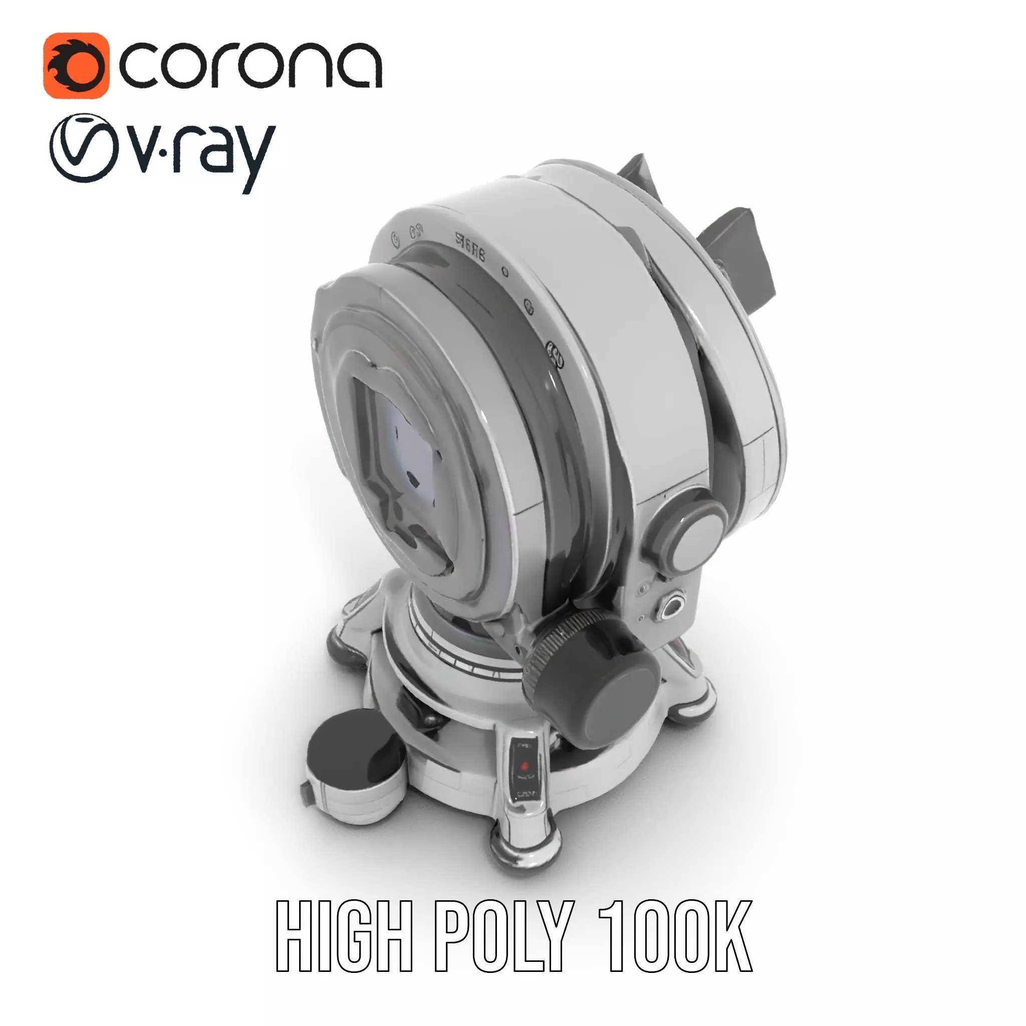 Sleek Telescope model pack Low-poly 3D model_21