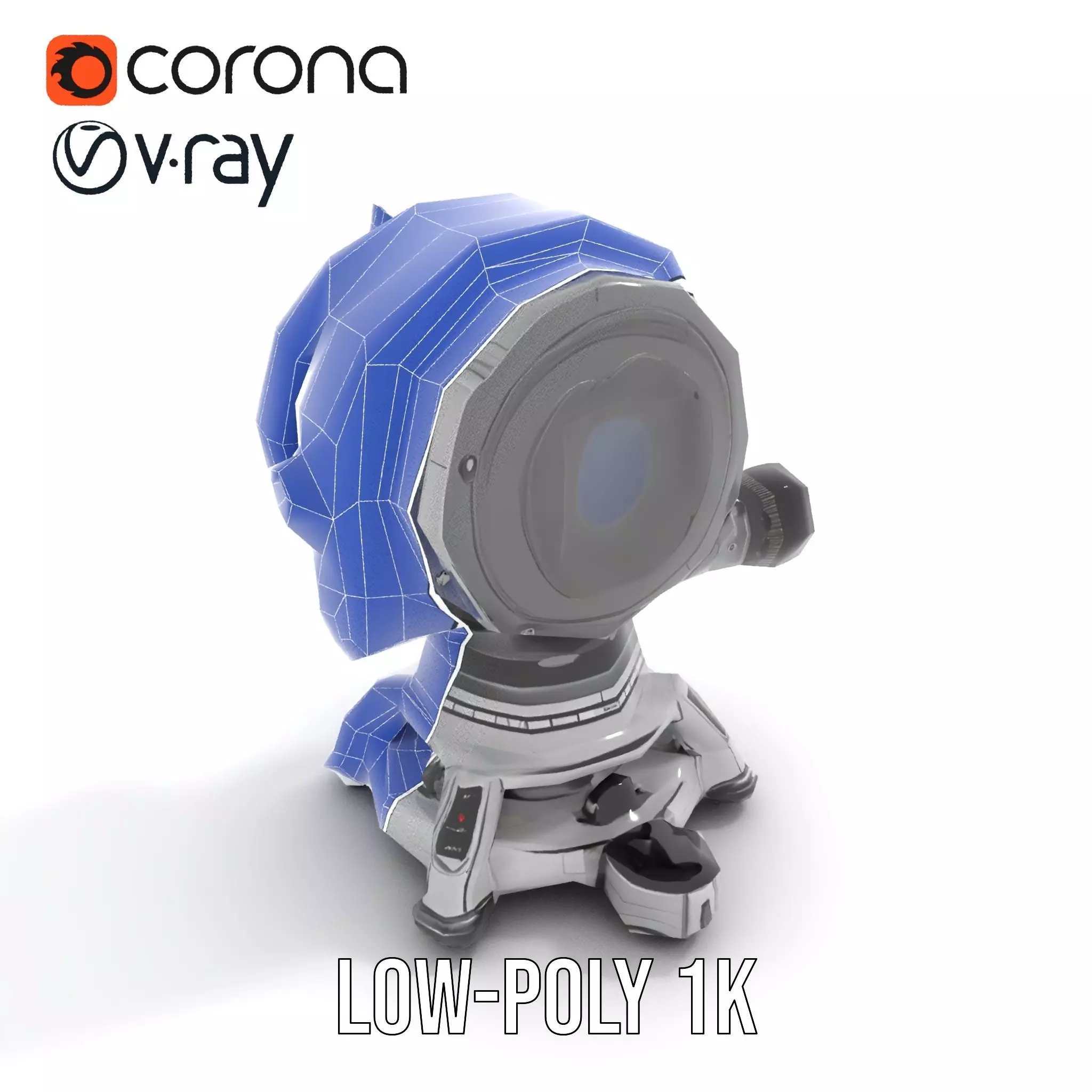 Sleek Telescope model pack Low-poly 3D model_23