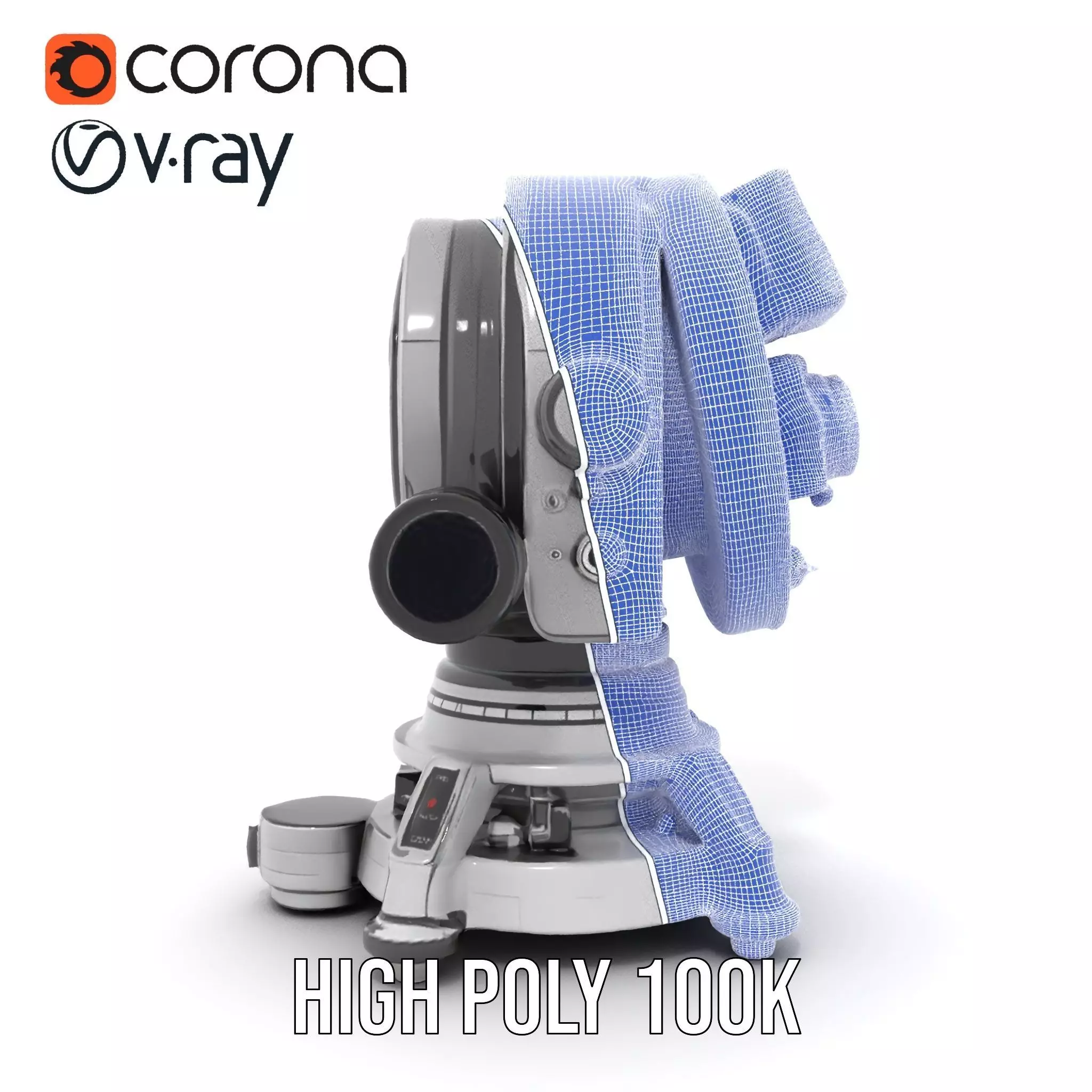 Sleek Telescope model pack Low-poly 3D model_35