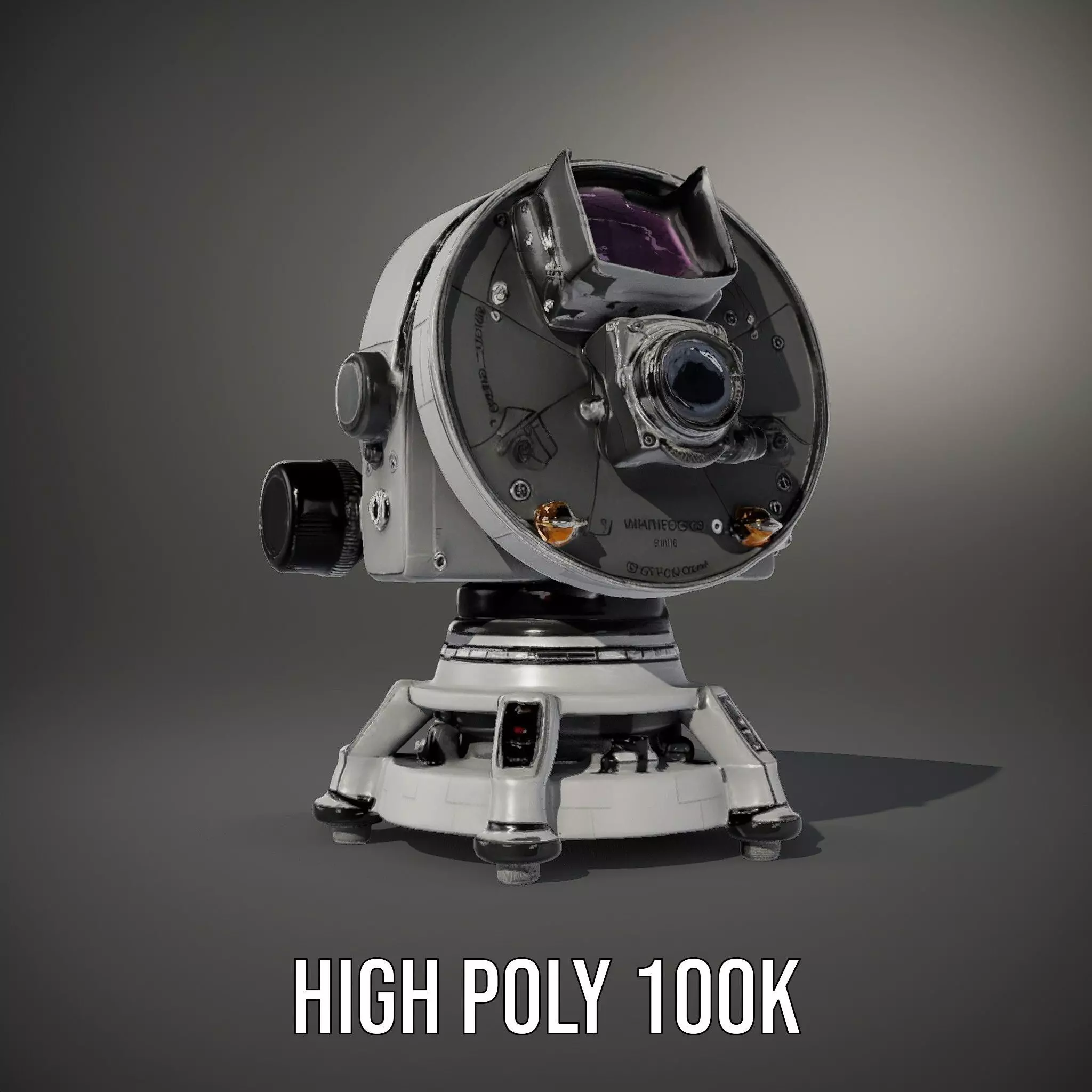Sleek Telescope model pack Low-poly 3D model_11