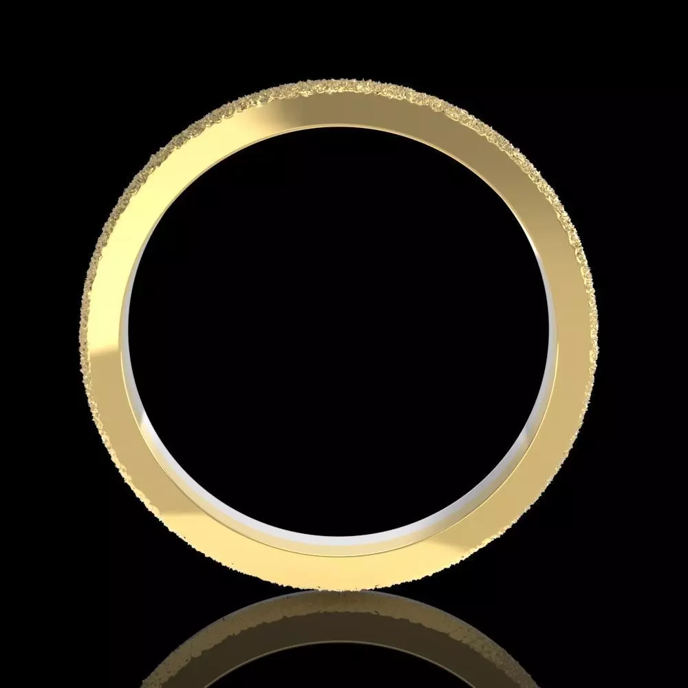 2 color metal textured ring 3D print model_7