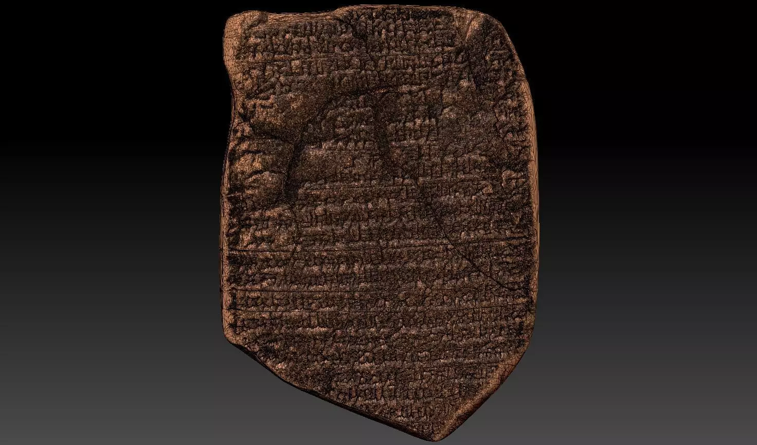 Babylonian Jerusalem Chronicle - Printable deyailed 3D Replica 3D print model_6