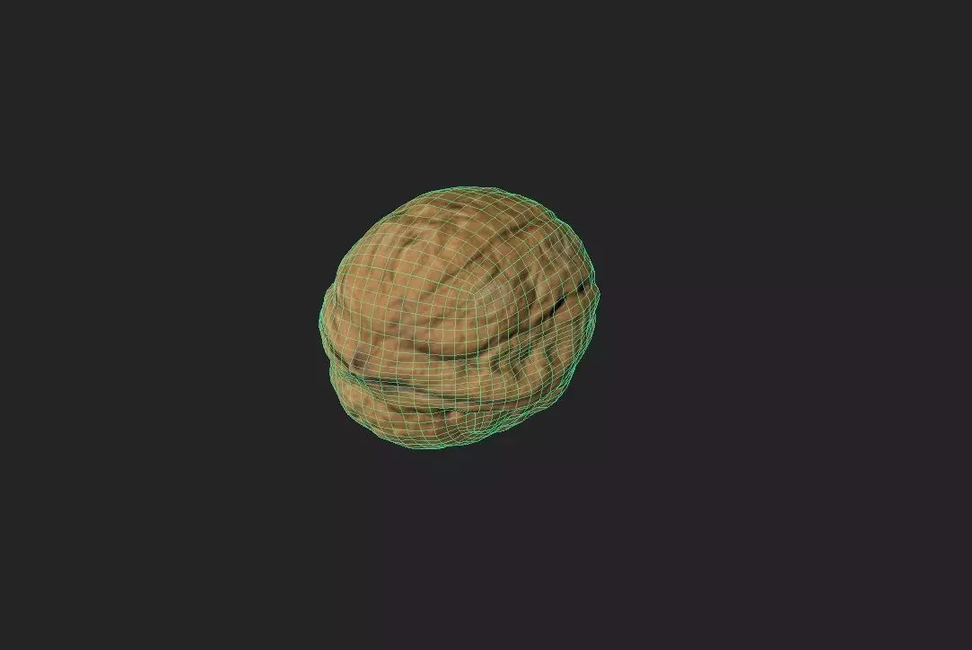 Walnut M10 Low-poly 3D model_1