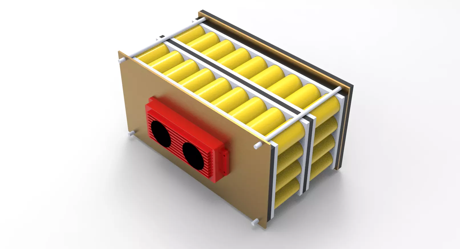 12v 100AH Lifepo4 Battery 3D model_3
