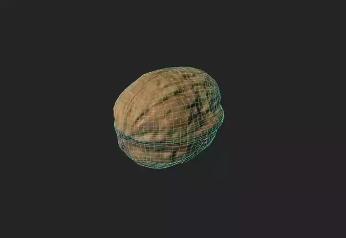 Walnut M11 Low-poly 3D model 2