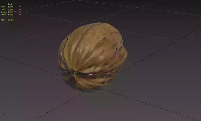 Walnut M11 Low-poly 3D model 3