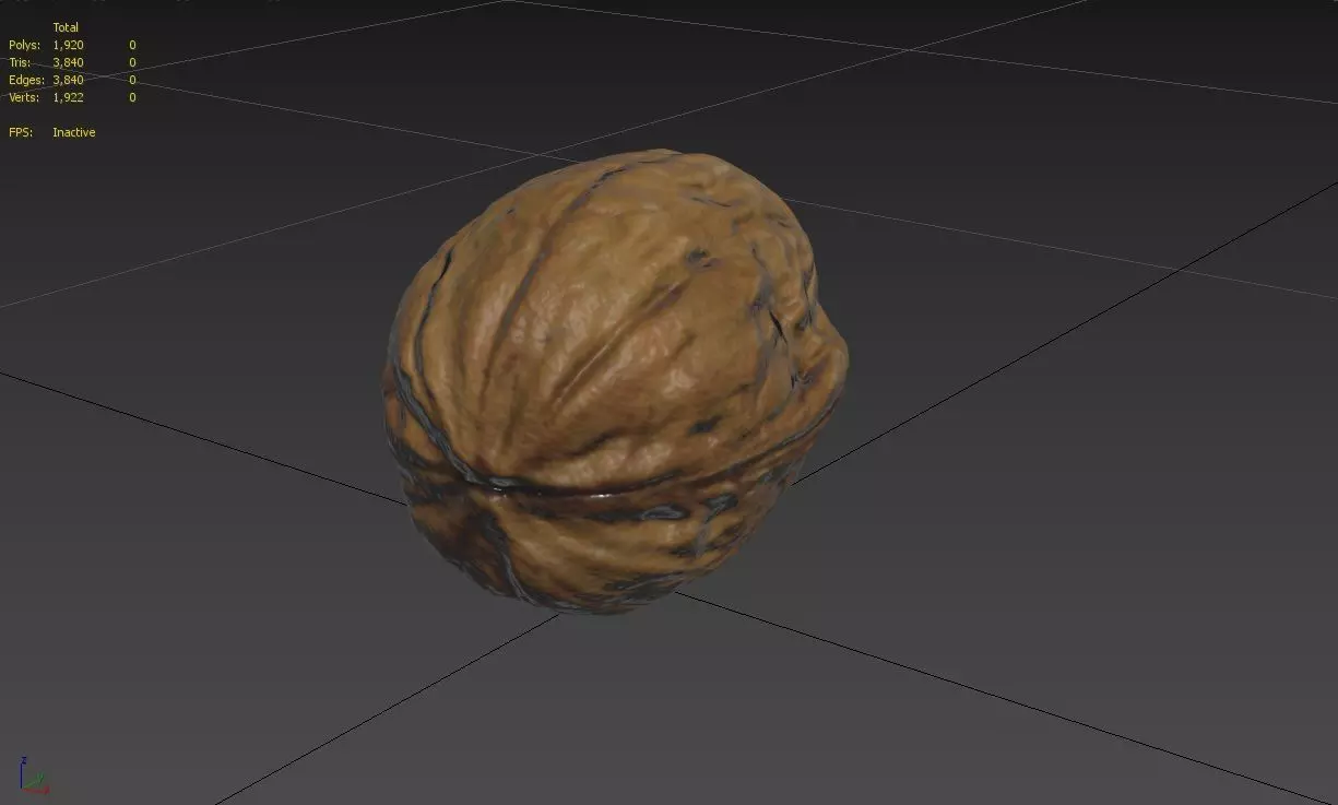 Walnut M11 Low-poly 3D model_2