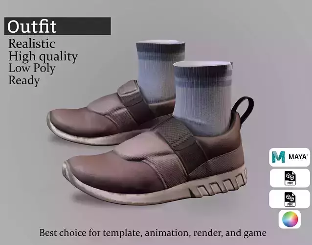 Sporty Sneakers with Ankle Socks