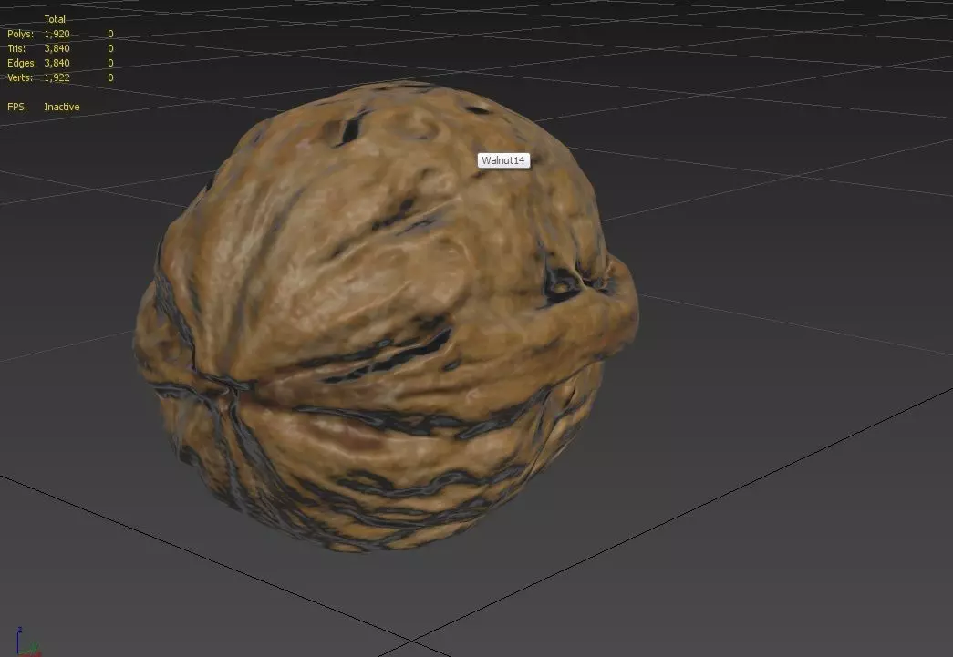 Walnut M14 Low-poly 3D model_2