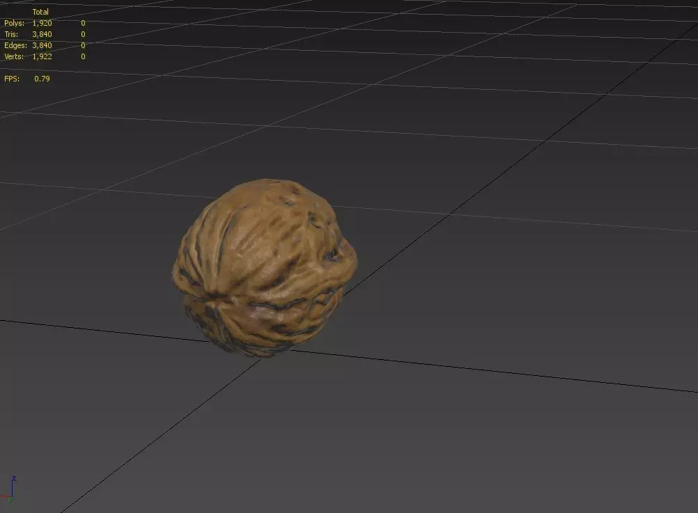 Walnut M17 Low-poly 3D model_2