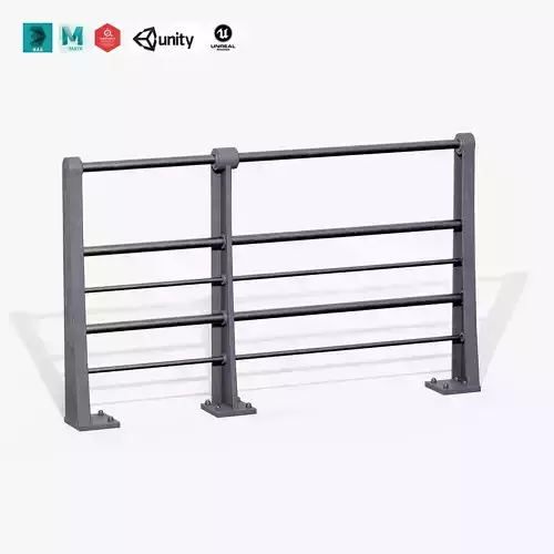 Quayside Post Low-poly 3D model