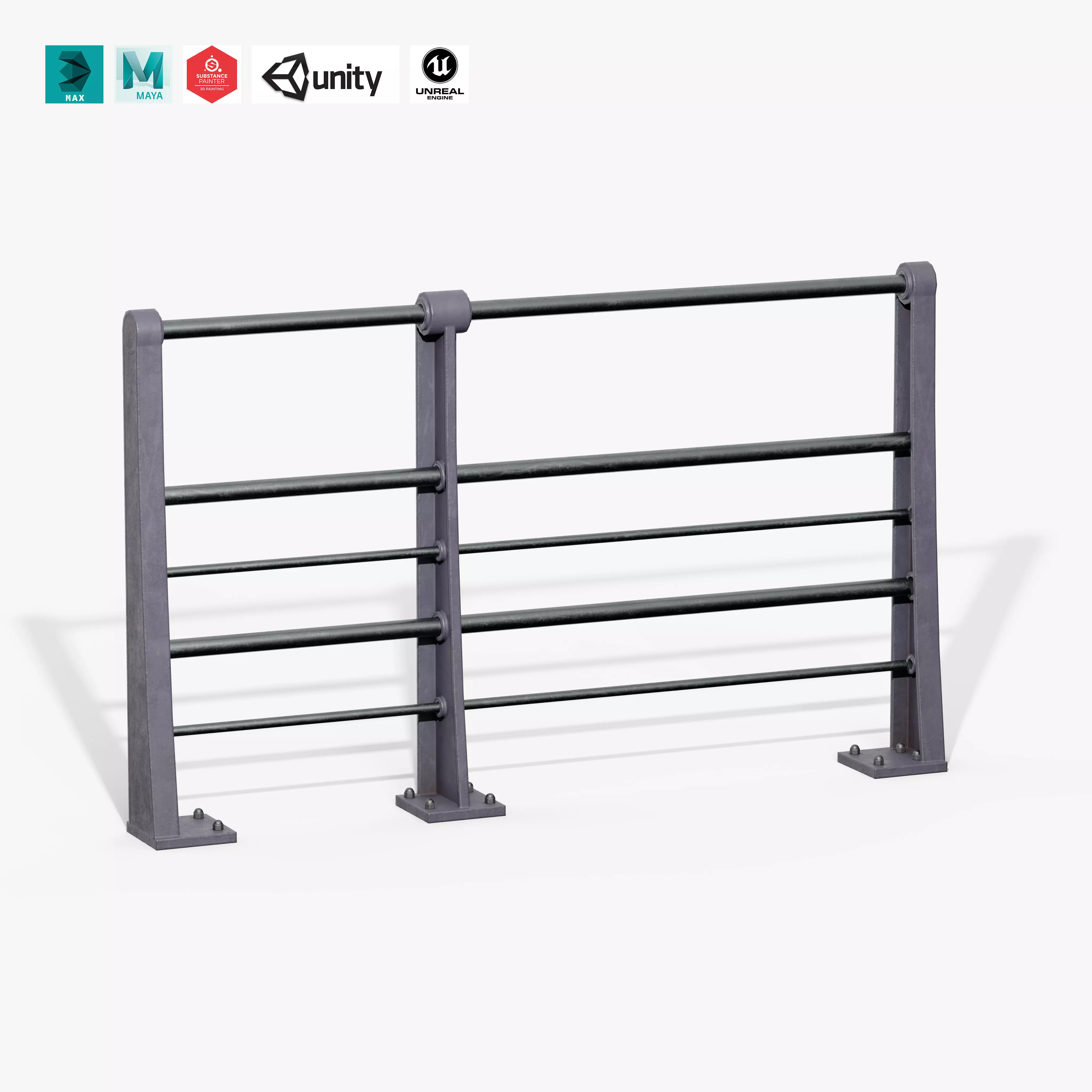 Quayside Post Low-poly 3D model_0