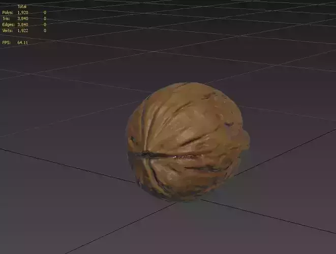 Walnut M19 Low-poly 3D model 3