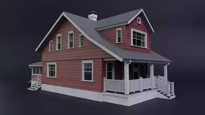 House01 Low-poly 3D model