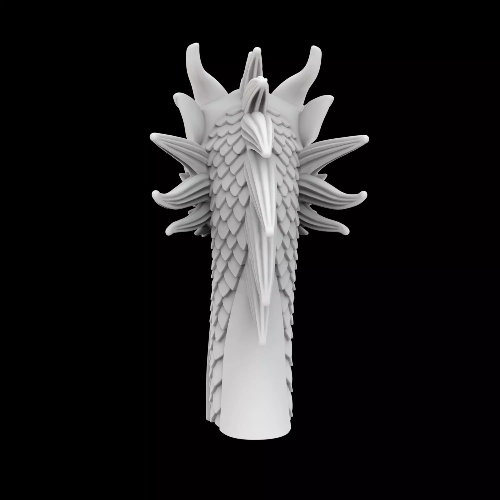 Viking Ship Dragon Head 3D Printable Model 3D print model_2